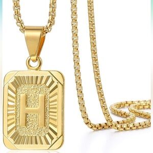 FINAL SALE✨

Joycuff Gold Pendant Necklace with Initial 'H'